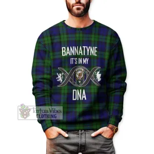 Bannatyne Tartan Sweatshirt with Family Crest DNA In Me Style