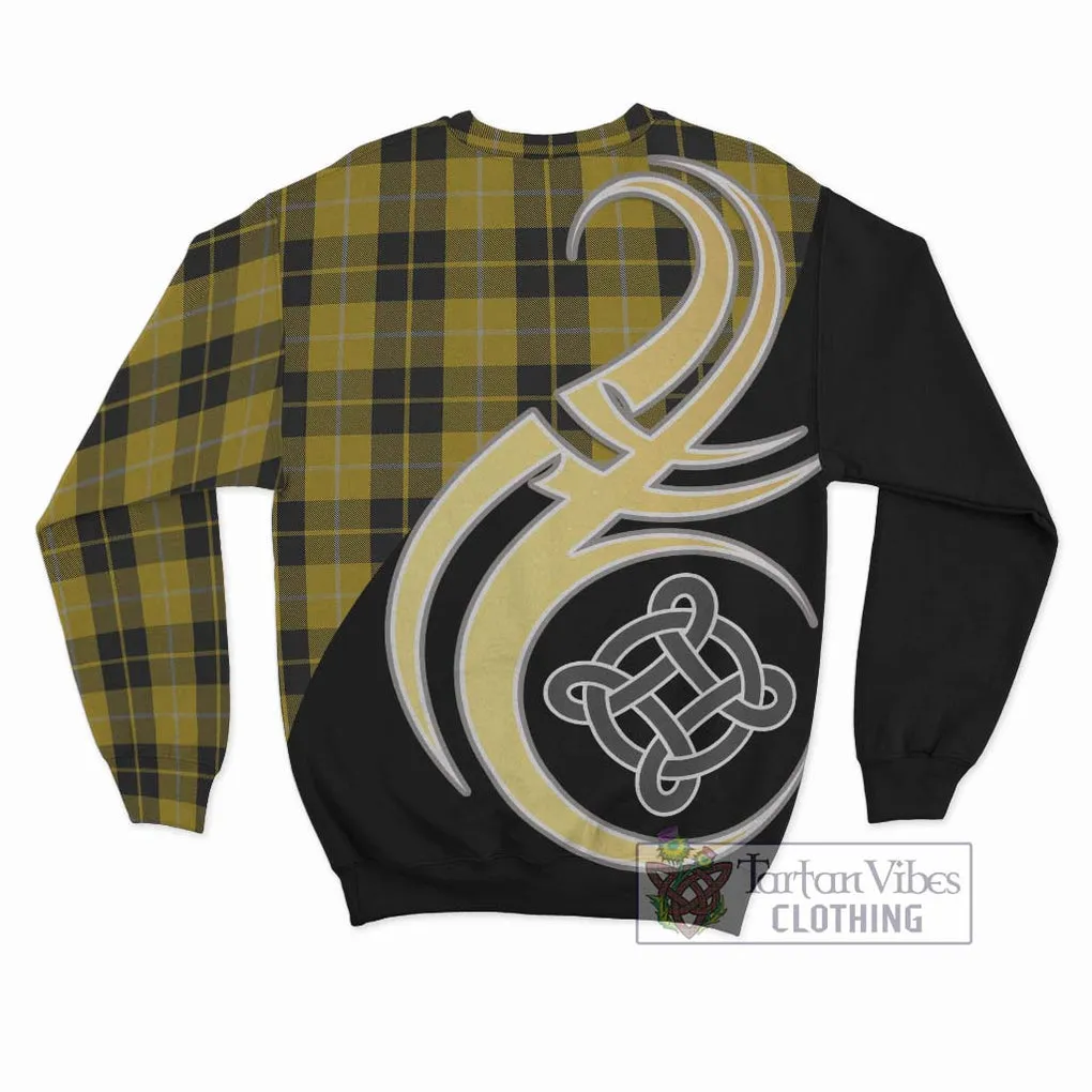 Barclay Dress Tartan Sweatshirt with Family Crest and Celtic Symbol Style