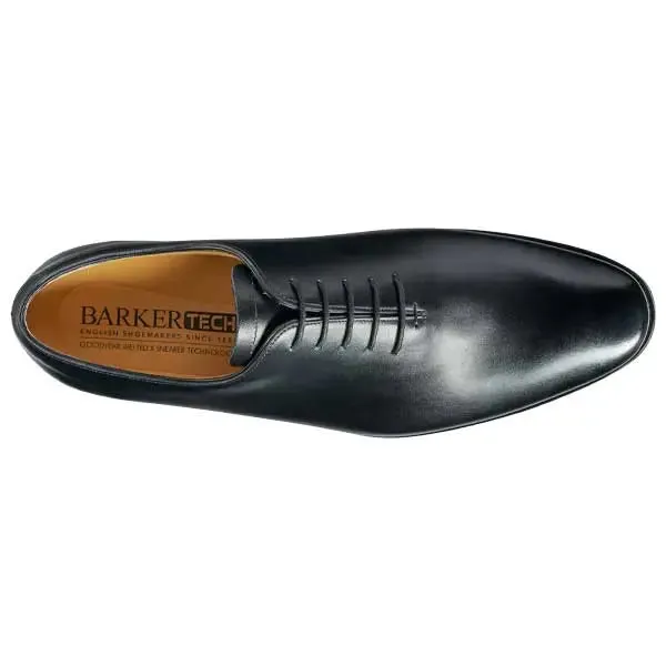 BARKER Armstrong Shoes - Mens Whole Cut Oxford - Black Calf