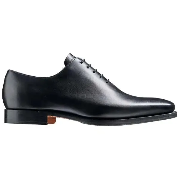 BARKER Armstrong Shoes - Mens Whole Cut Oxford - Black Calf