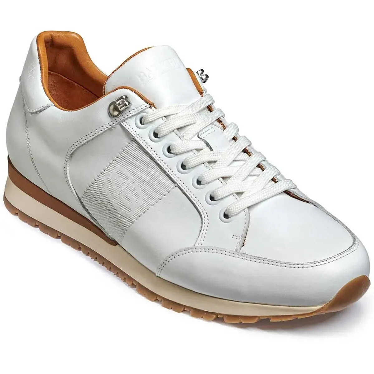 BARKER Seb Sneakers - Mens - White Calf