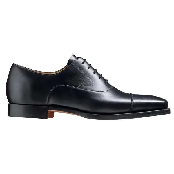 BARKER Wright Shoes - Mens Oxford Style - Black Calf