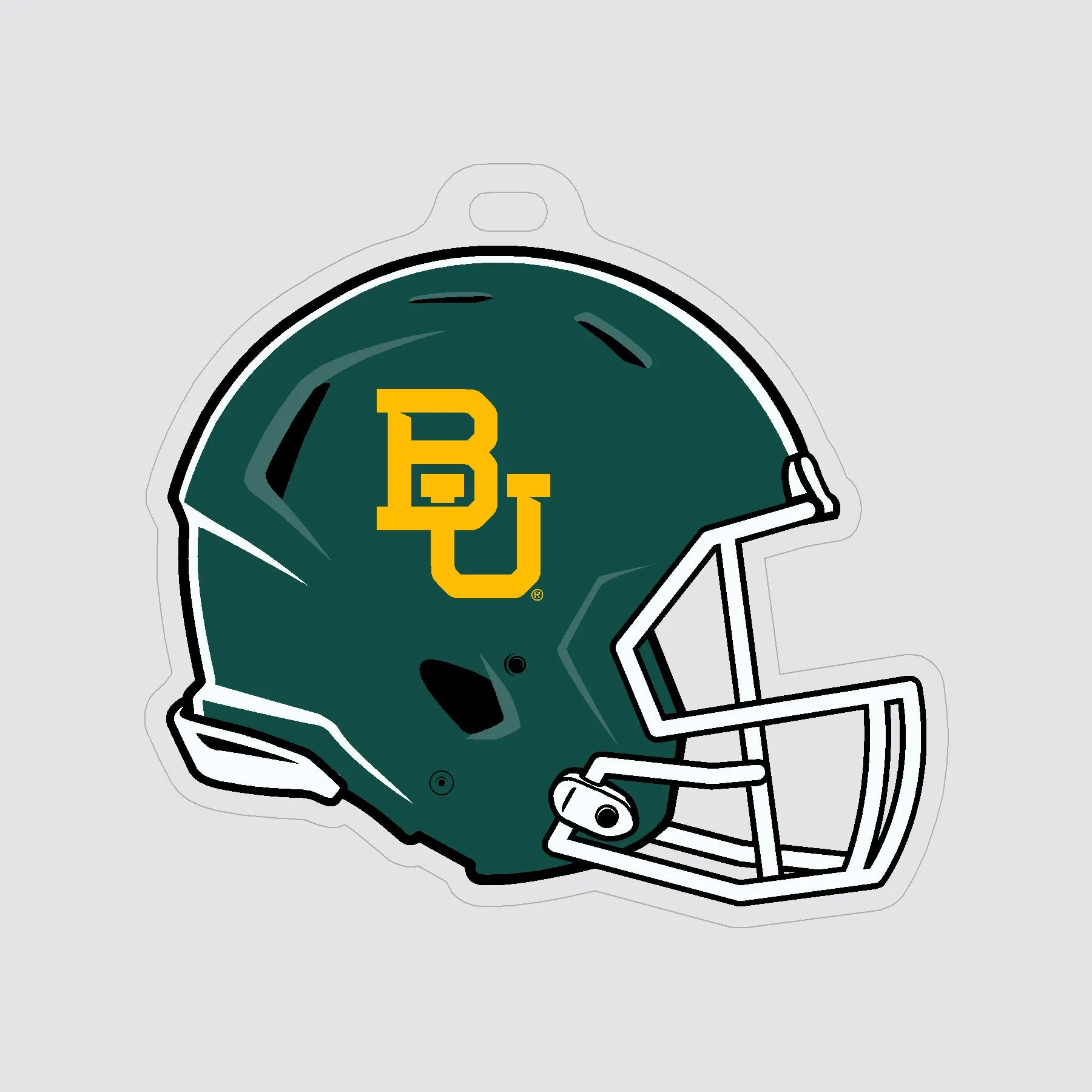 Baylor Football Helmet Luggage Tag