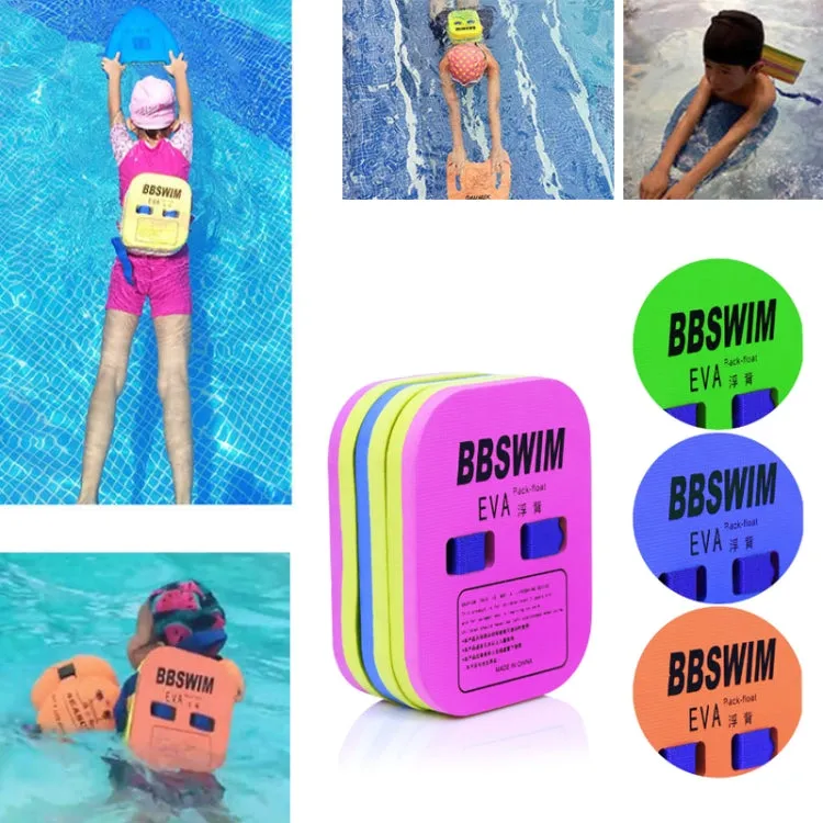 BBSWIM Swimming Back Flotation Board Swimming Buoyancy Aids, Color: Medium Orange