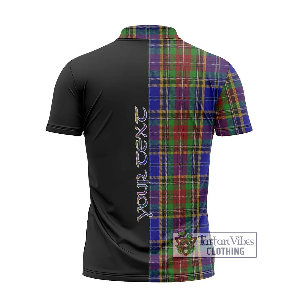 Beattie Tartan Zipper Polo Shirt with Family Crest and Half Of Me Style