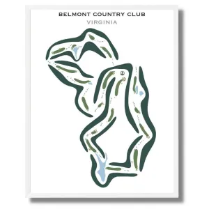 Belmont Country Club, Virginia - Printed Golf Courses