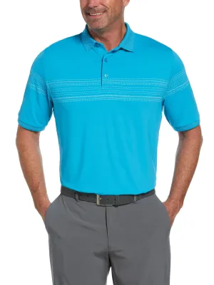 Big & Tall Swing Tech™ Birdseye Racer Stripe Polo