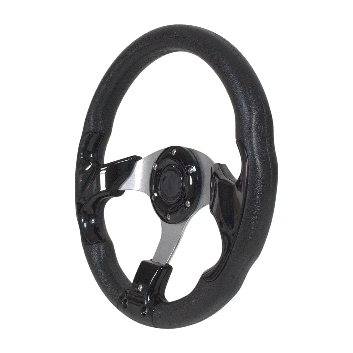 Black Classic Golf Cart Steering Wheel