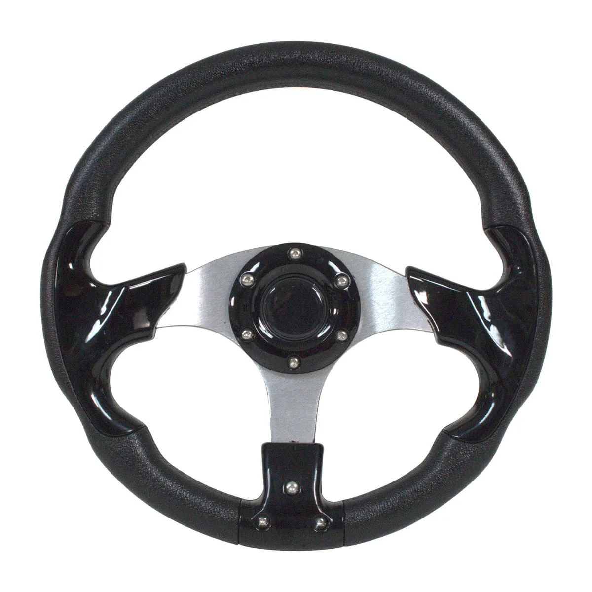 Black Classic Golf Cart Steering Wheel