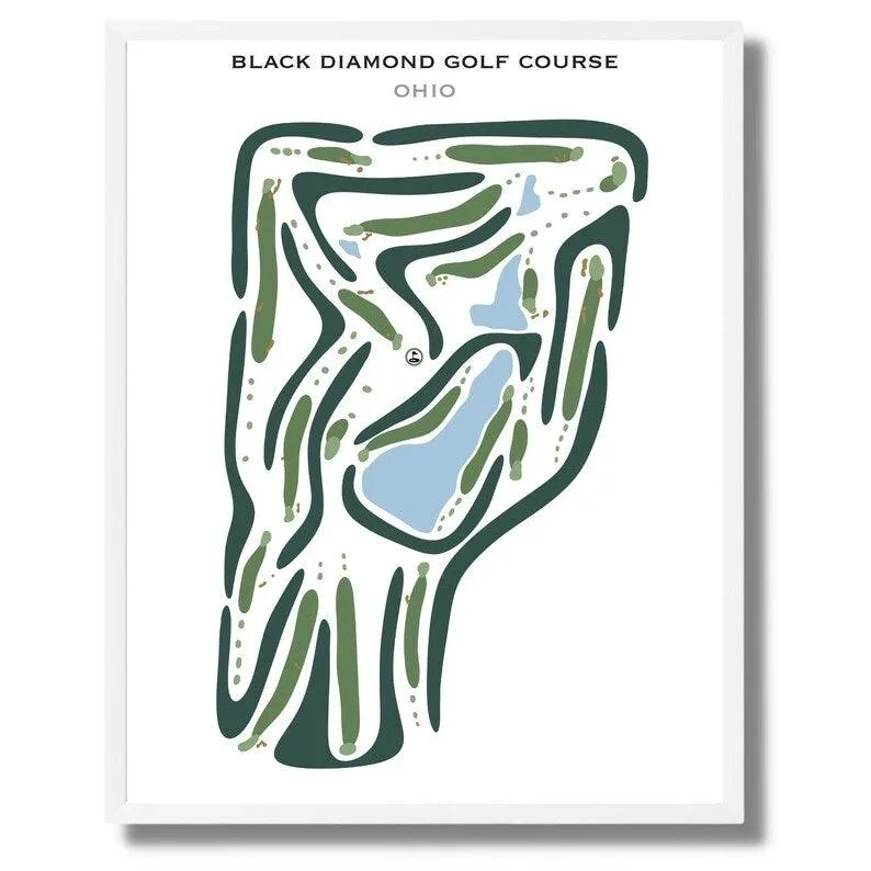 Black Diamond Golf Course, Ohio - Printed Golf Courses