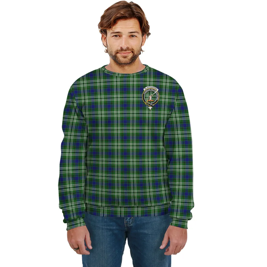 Blackadder Tartan Sweatshirt with Family Crest