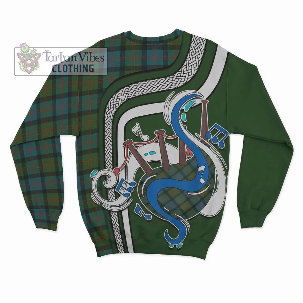 Blair Ancient Tartan Sweatshirt with Epic Bagpipe Style