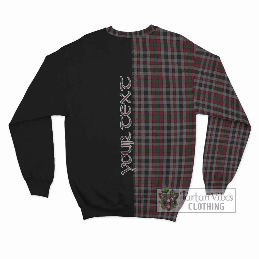 Borthwick Tartan Sweatshirt with Family Crest and Half Of Me Style