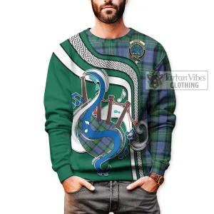 Bowie Ancient Tartan Sweatshirt with Epic Bagpipe Style