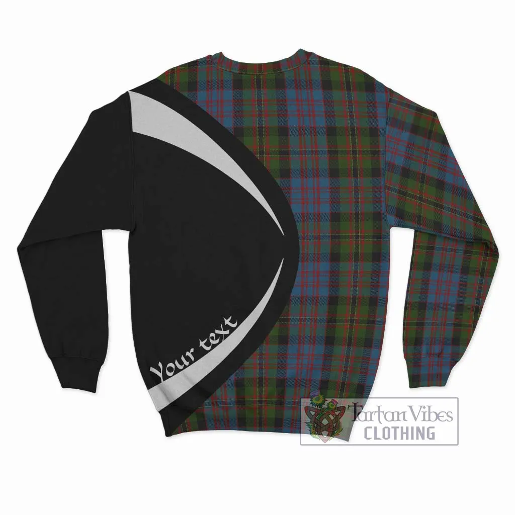 Bowie Tartan Sweatshirt with Family Crest Circle Style