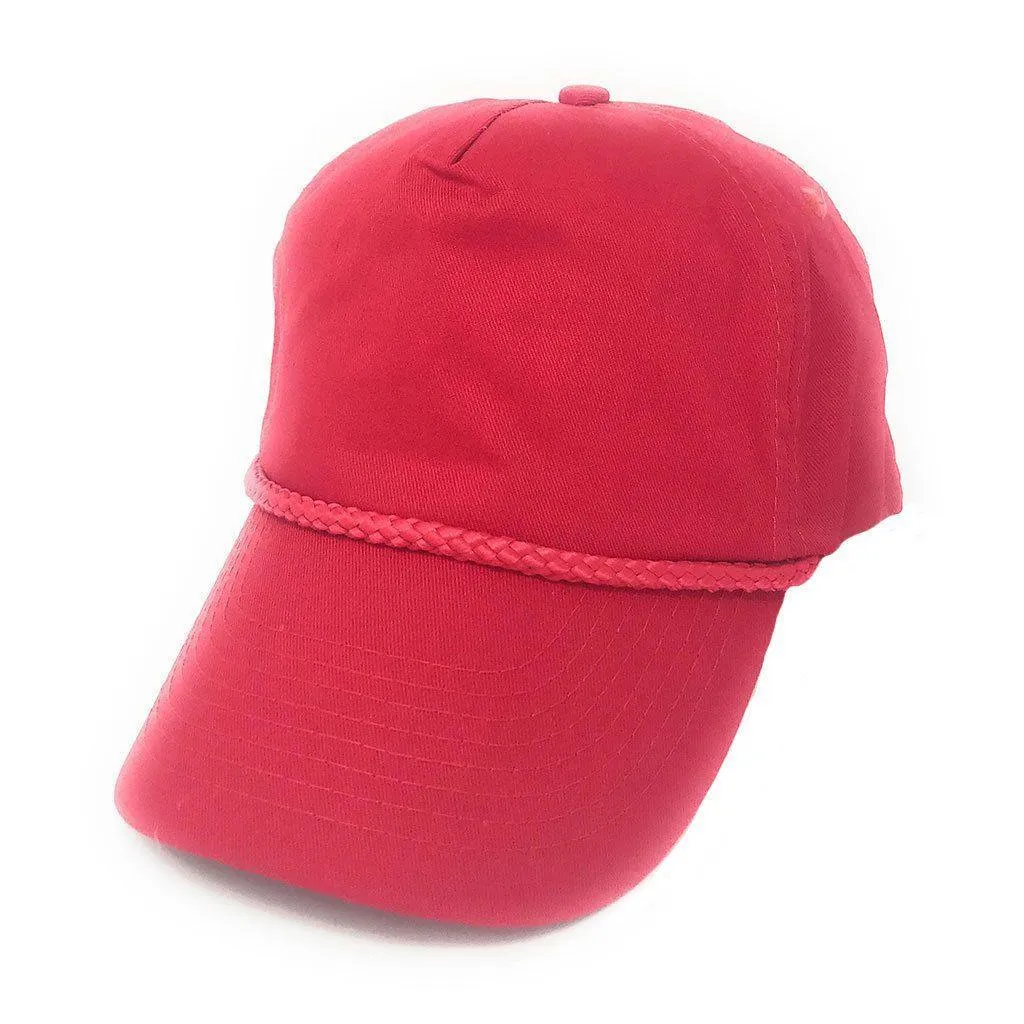 Boys Girls Kids Youth Size Cotton Twill 5 Panel Baseball Hats Caps