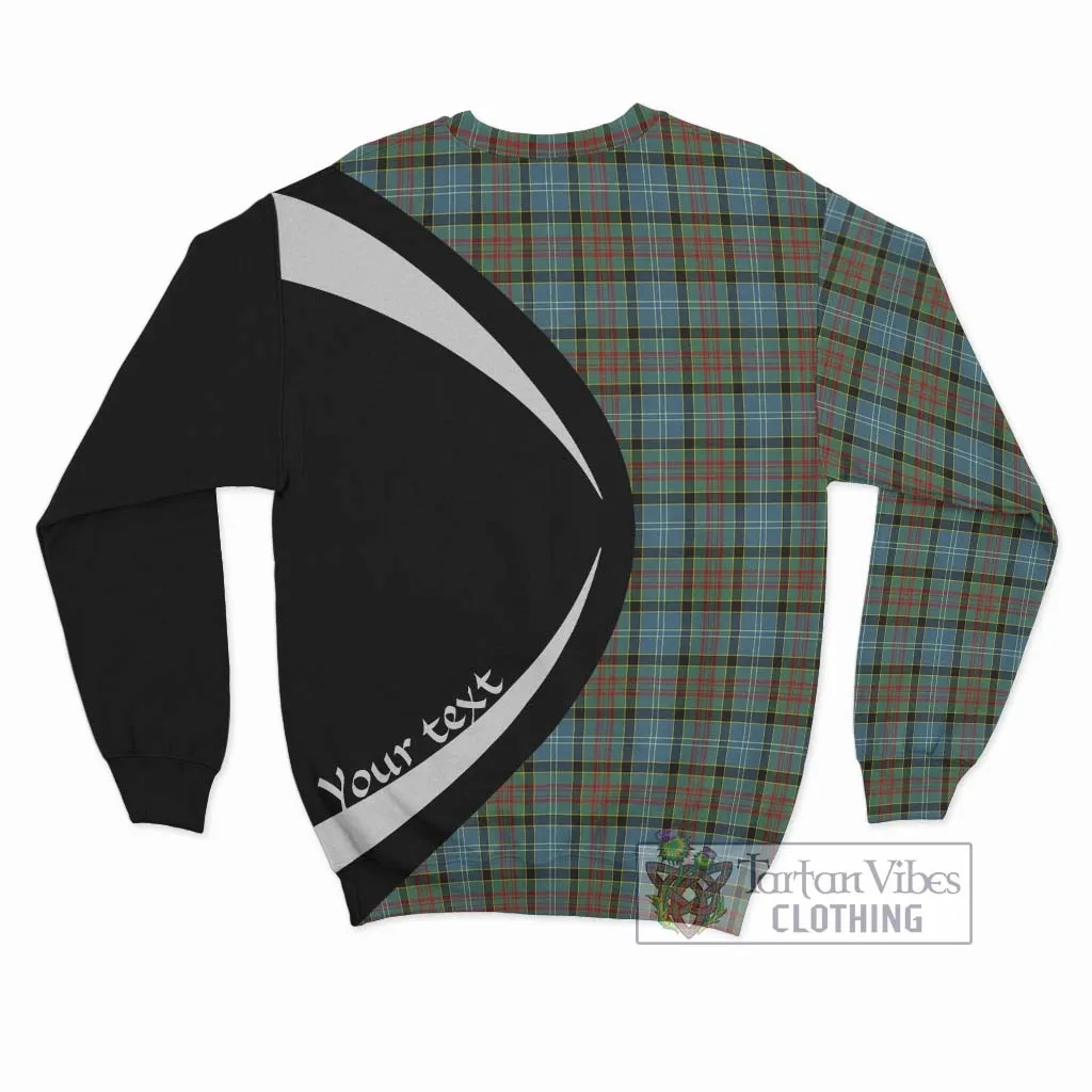 Brisbane Tartan Sweatshirt with Family Crest Circle Style