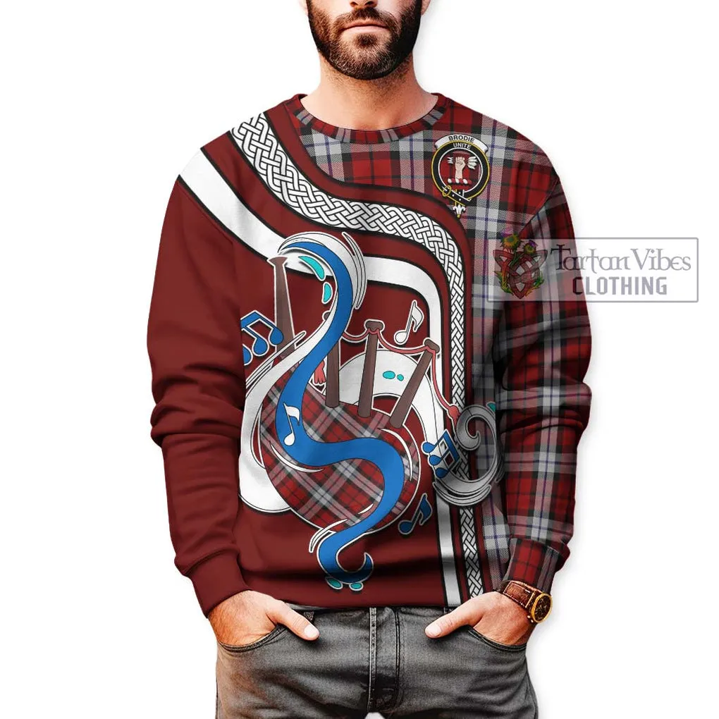 Brodie Dress Tartan Sweatshirt with Epic Bagpipe Style