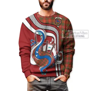 Bruce Modern Tartan Sweatshirt with Epic Bagpipe Style