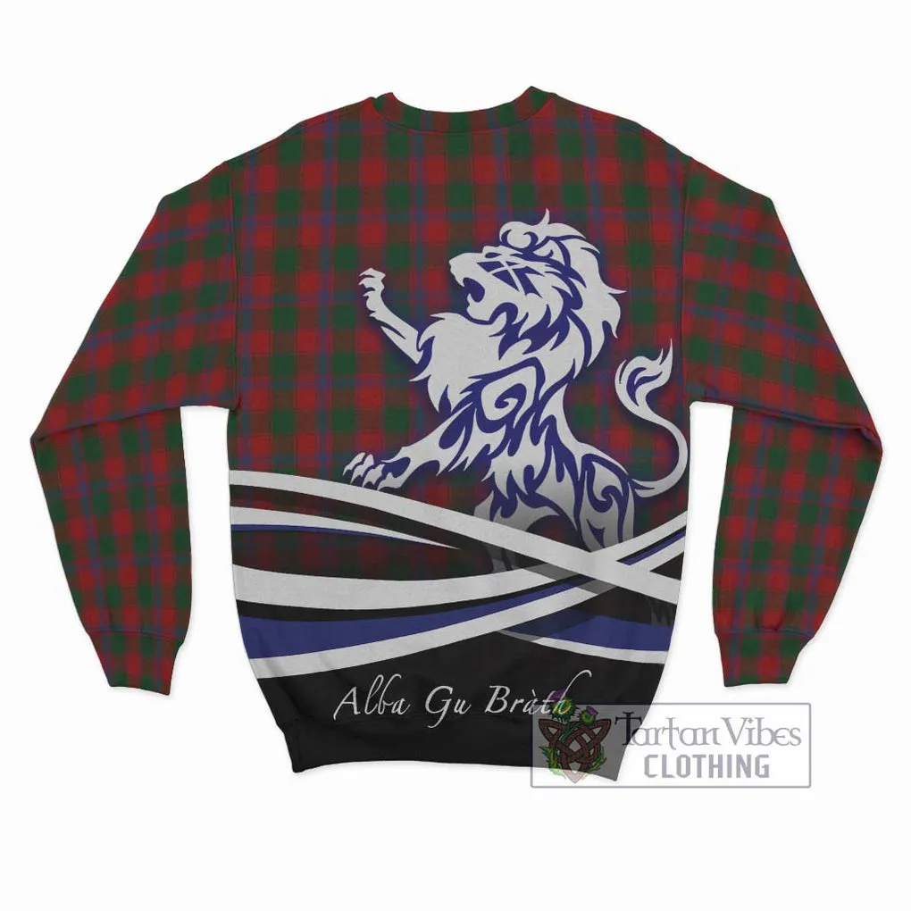 Bruce Old Tartan Sweatshirt with Alba Gu Brath Regal Lion Emblem