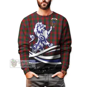 Bruce Old Tartan Sweatshirt with Alba Gu Brath Regal Lion Emblem