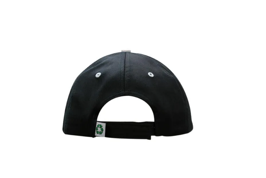 BRUSHED HEAVY COTTON CAP WITH FABRIC INSERTS ON CROWN & PEAK