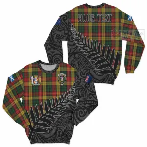 Buchanan Crest Tartan Sweatshirt with New Zealand Silver Fern Half Style