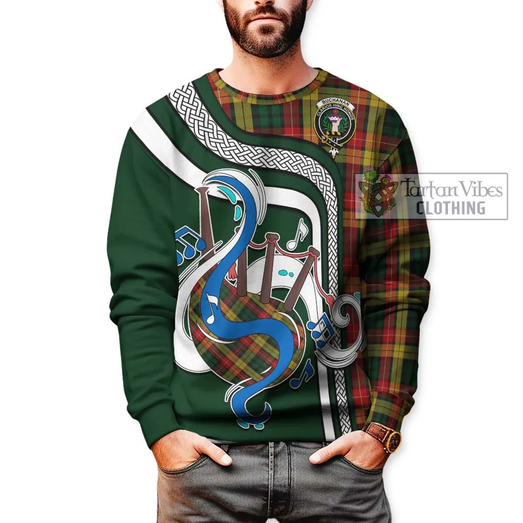 Buchanan Tartan Sweatshirt with Epic Bagpipe Style