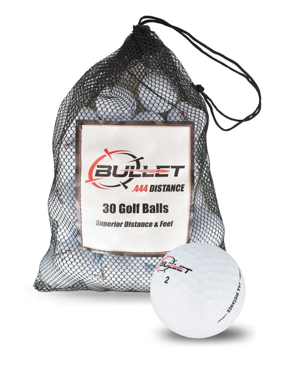 Bullet .444 Distance Golf Balls *30-Ball* LOGO ONLY