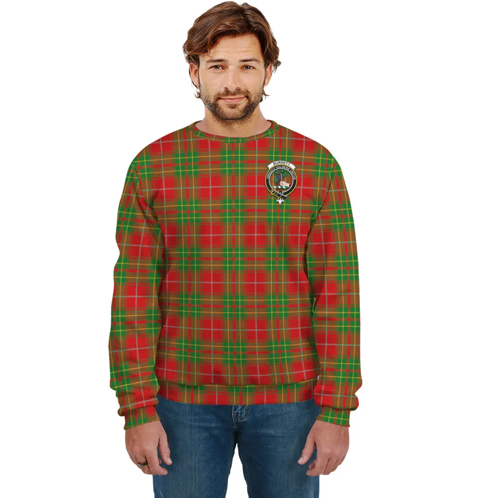 Burnett Tartan Sweatshirt with Family Crest