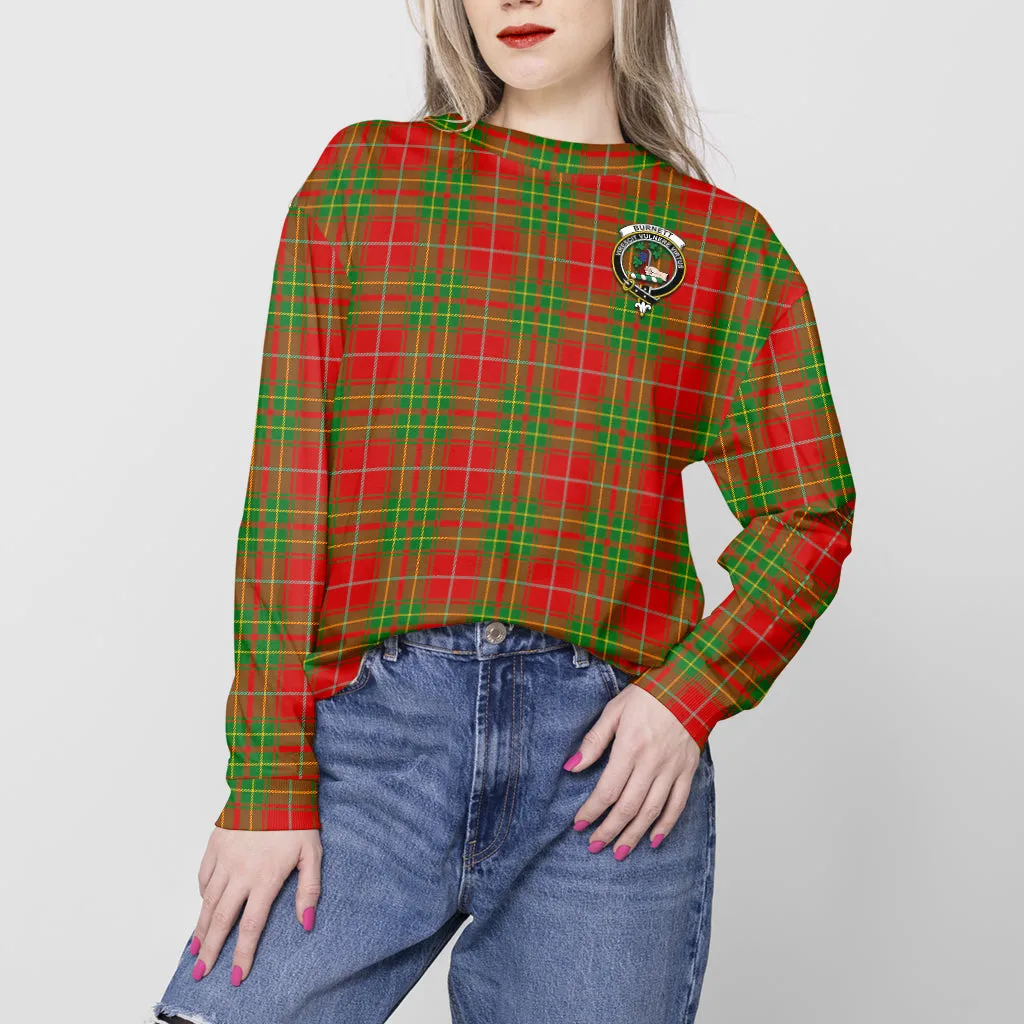 Burnett Tartan Sweatshirt with Family Crest