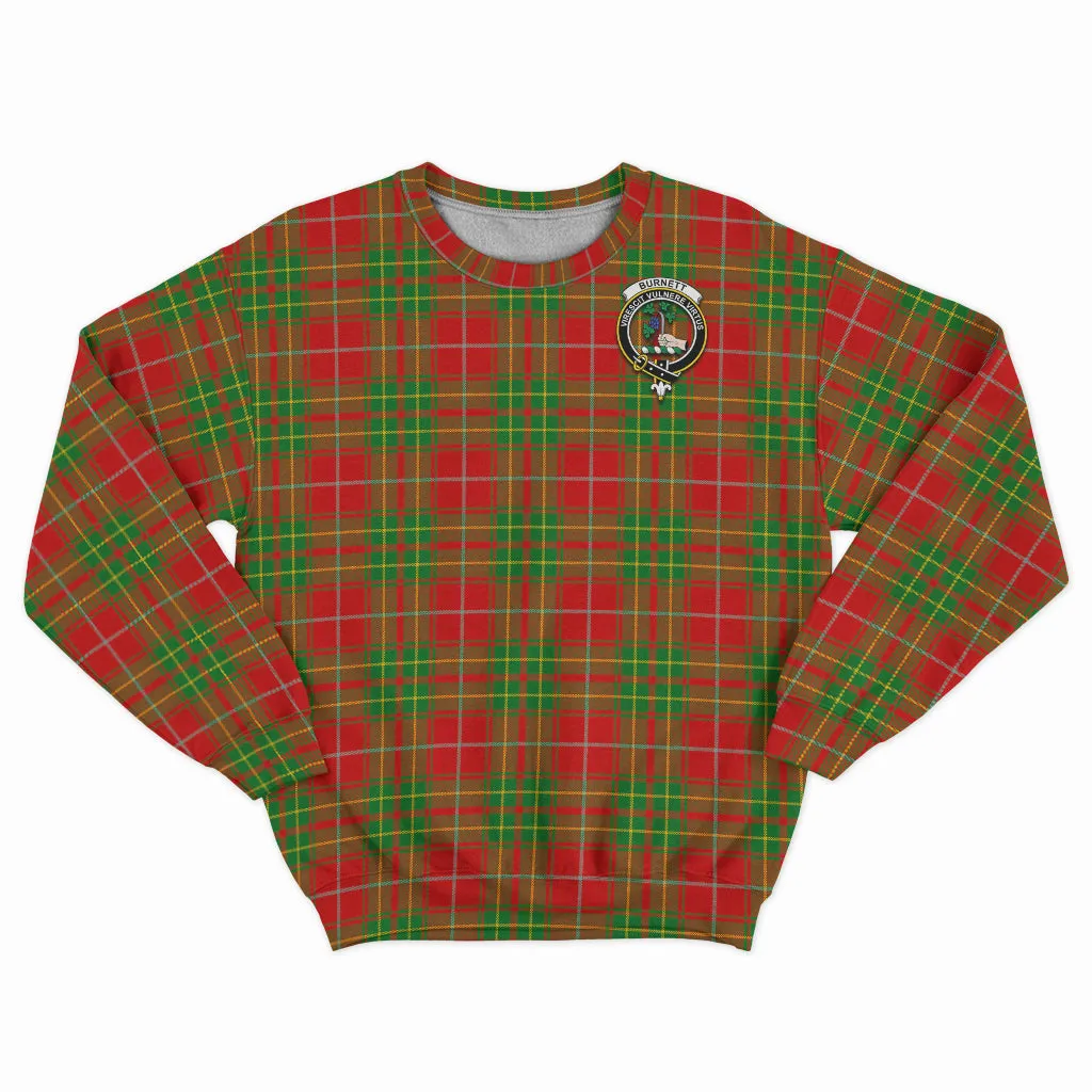 Burnett Tartan Sweatshirt with Family Crest