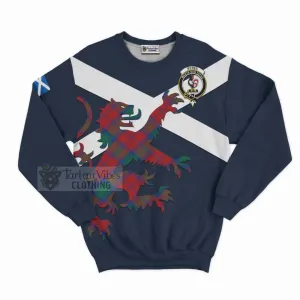 Byres (Byses) Tartan Lion Rampant Sweatshirt  Proudly Display Your Heritage with Alba Gu Brath and Clan Name