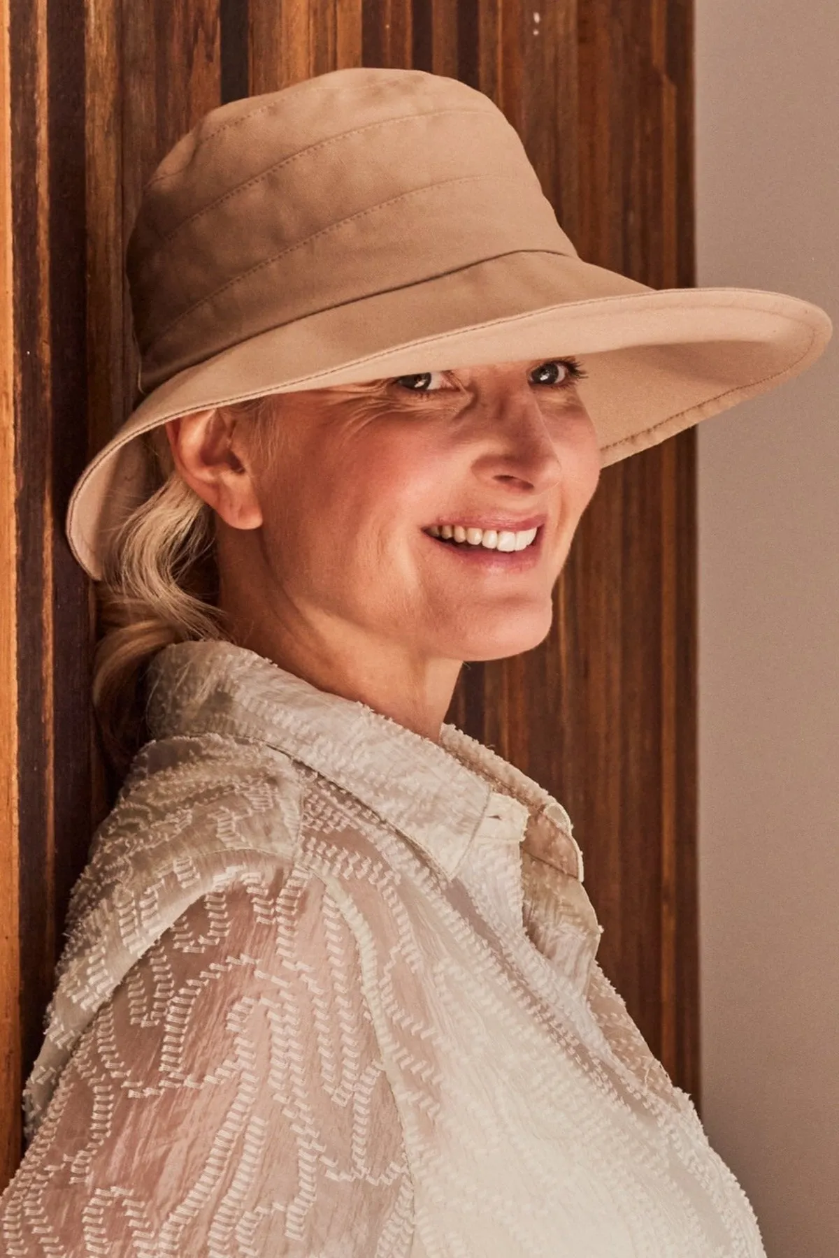 Cancer Council Ladies Golf Hat - Beige