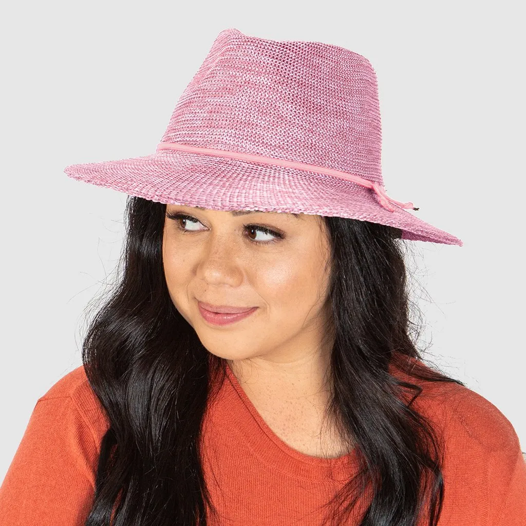 Cancer Council Ladies Jacqui Mannish Hat - Old Rose Pink