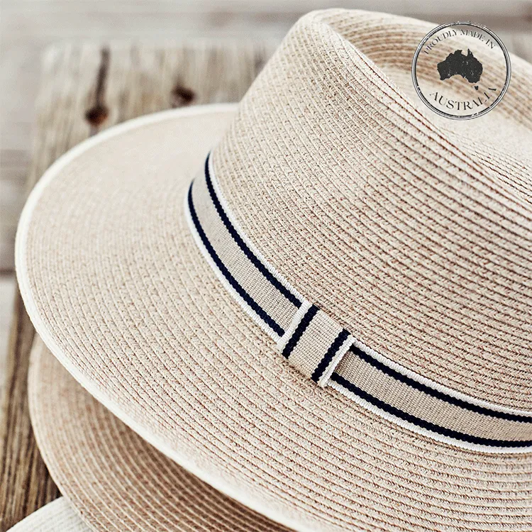 Canopy Bay by Deborah Hutton Malibu Fedora - Mixed Camel