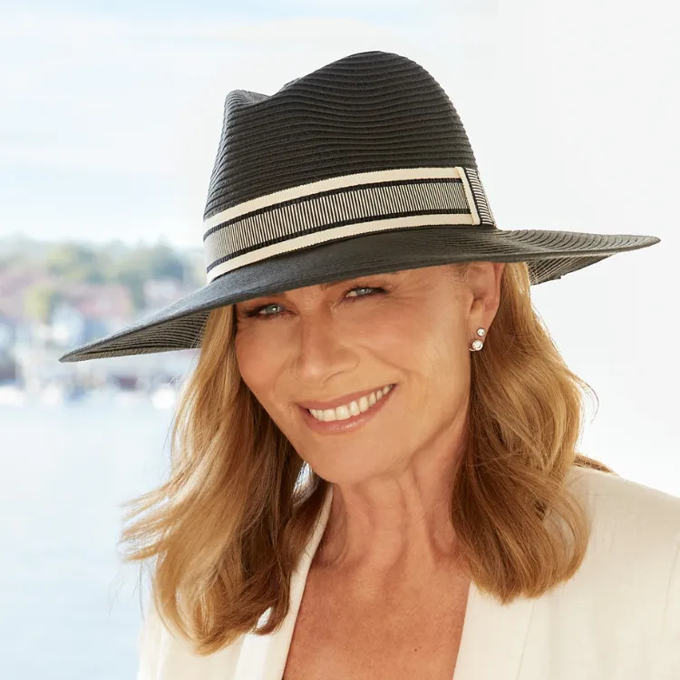 Canopy Bay by Deborah Hutton Toorak Fedora - Charcoal