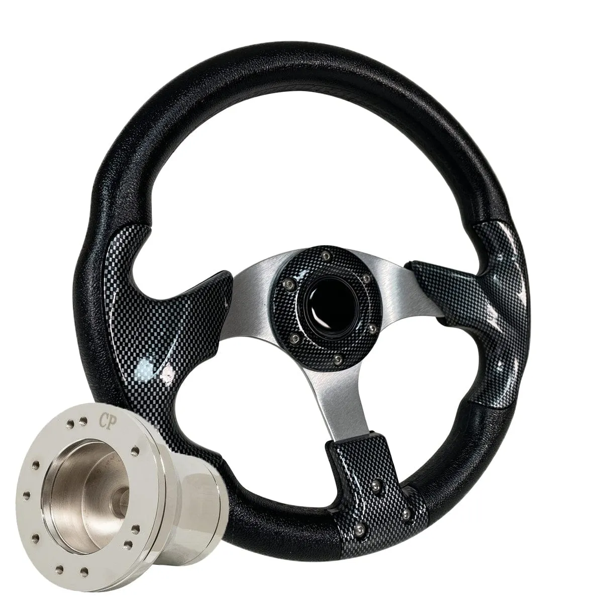 Carbon Fiber Classic Golf Cart Steering Wheel