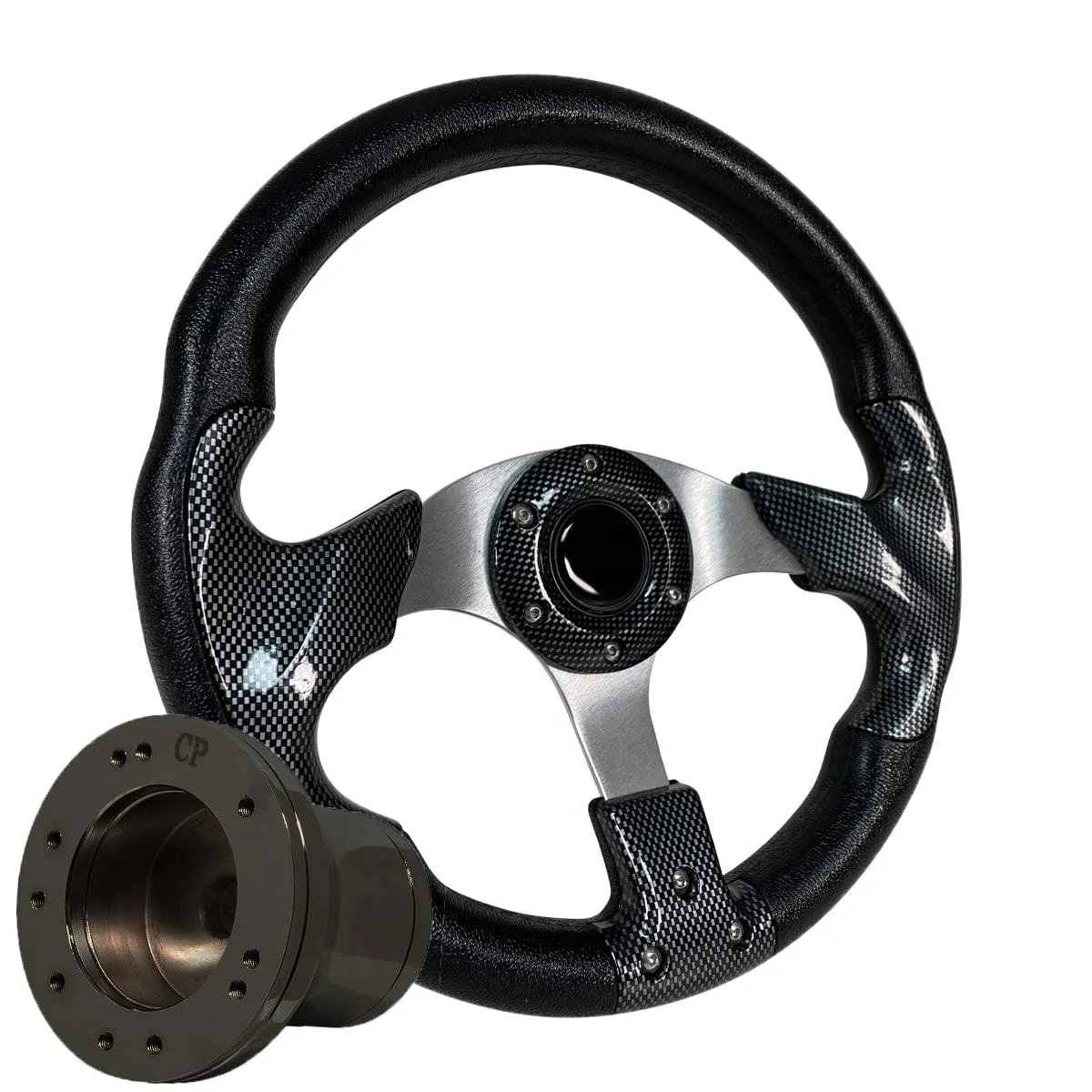 Carbon Fiber Classic Golf Cart Steering Wheel