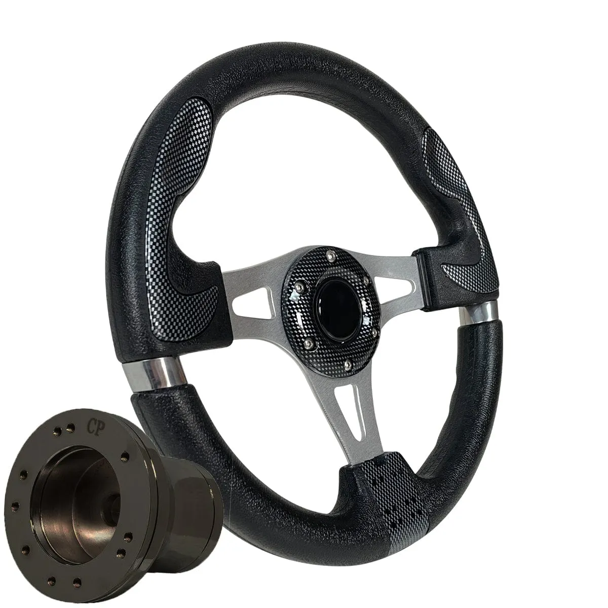 Carbon Fiber GTA1 Golf Cart Steering Wheel