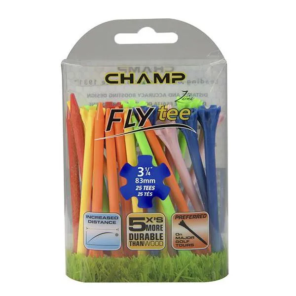 Champ Fly Tees 3.25" Plastic Golf Tees