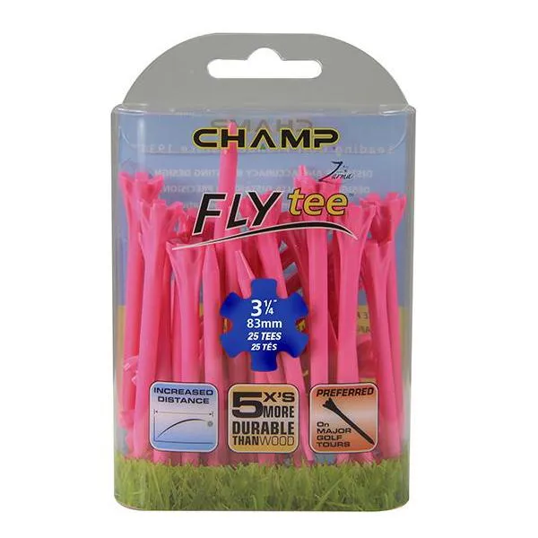 Champ Fly Tees 3.25" Plastic Golf Tees