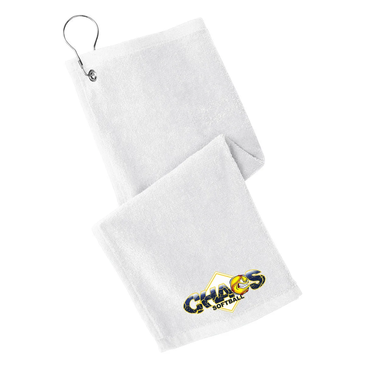 Chaos - Grommeted Towel with Chaos Logo - White (PT400)