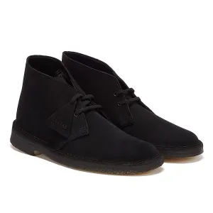 Clarks Originals Desert Suede Mens Black Boots