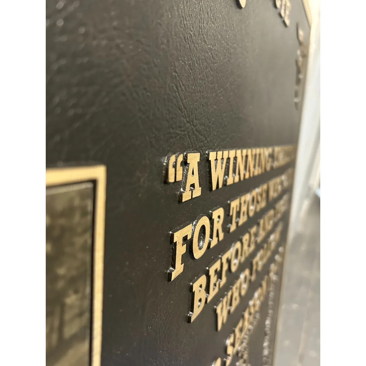 College Football Tribute Plaque