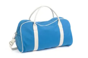 Contrast Canvas Bag - Azure/Natural