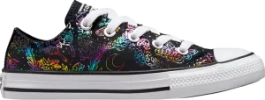 Converse Chuck Taylor All Star Low PS Butterfly Shine sneakers, black