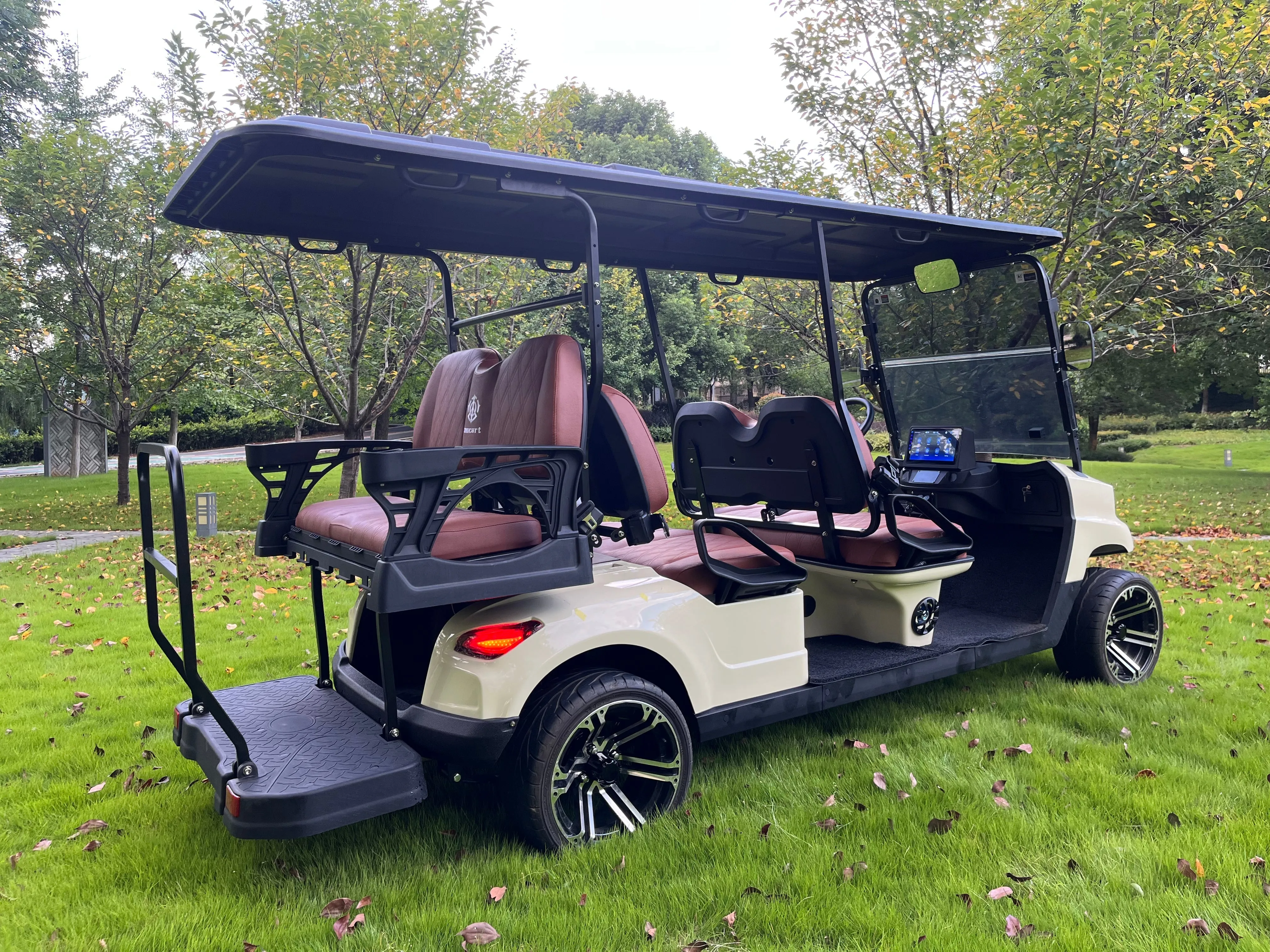 COOLBABY TXV42 A Durable 48V 6 Passenger Golf Cart, Adult 6 Seater Buggy Adventures