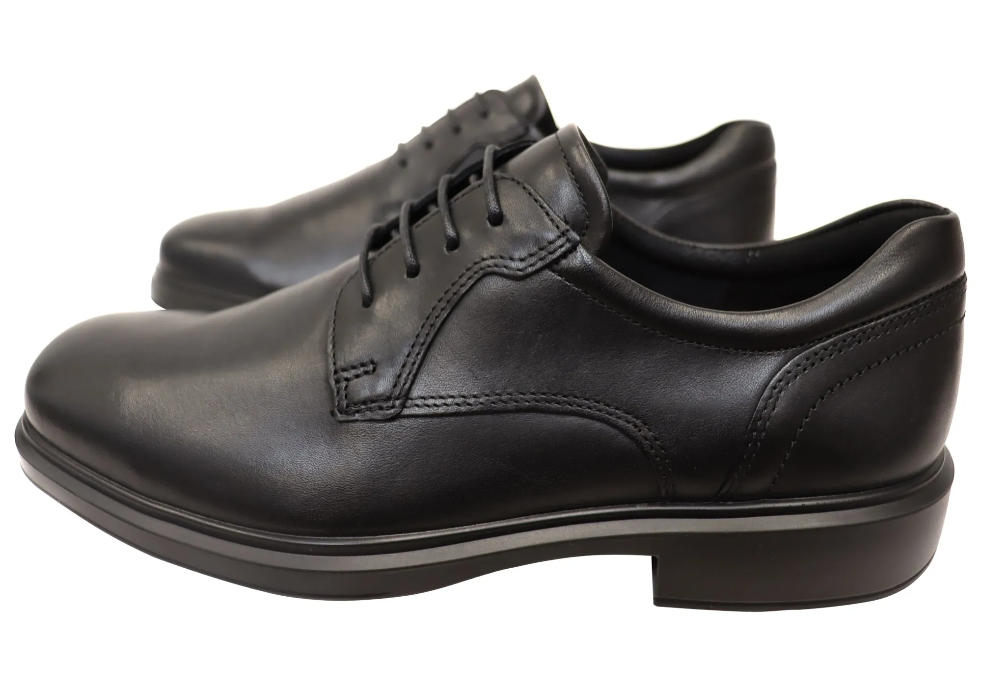 ECCO Mens Helsinki 2 Mens Plain Derby Comfortable Leather Dress Shoes