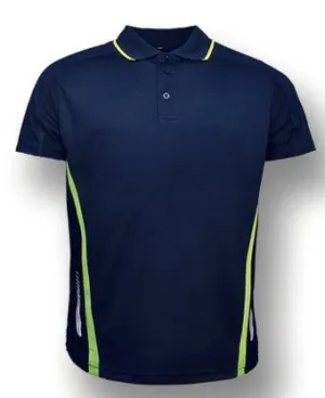 Elite Golf Polo - Navy/Lime